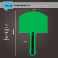 Stainless Steel Thickened Putty Knife & Grouting Scraper green
