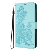 Huawei Mate 20 Lite dėklas Retro gėlių paisley odinis piniginės dėklas Huawei Mate 20 Lite Mate20 10 Pro Mate10 Lite telefono dėklui Mate 10 Pro rožinio aukso spalvos