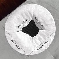100Pcs Disposable Beauty Salon Face Towel With Hole For Face Lying Pillow Massage Bed Hole Cross Lightweight Breathable Face white