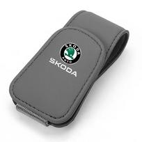Car Sticker 1Pcs Sunglasses Holder Is Suitable For Skoda Octavia Fabia Rapid Superb Kodiaq Scala Karoq Citigo Kamiq Roomster Eny ulnm83 gray