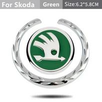 Car Trunk Emblem Decals Sticker for SKODA Logo Octavia A7 Kodiaq Superb Fabia Tour RS Rapid Felicia Window Badge Accessories dncp95 balta
