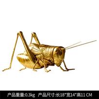 Creative Gold Resin Insect Ornaments Mantis Cricket Bee Sculpture Living Room Statue Home Accessories Decoration Crafts Miniatur brown