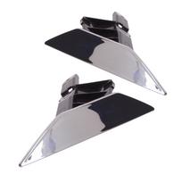 SKODA SUPERB II Lift 13-15 Washer Spray Nozzle Cover Chrome Left & Right 2 Pcs Set