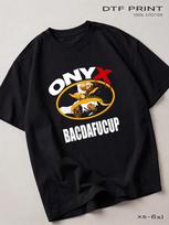 Black Onyx T-shirt Back in S white