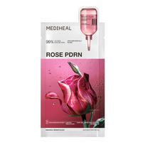 Mediheal Essential kaukės pakuotė 10 lapelių Korėjietiška lapelinė kaukė ROSE PDRN pink