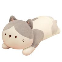 50/70/90cm Cartoon Long Animals Plush Toy Squishy Sleeping Friend Stuffed Cat Doll Birthday Christmas Gift Idea 50cm gray