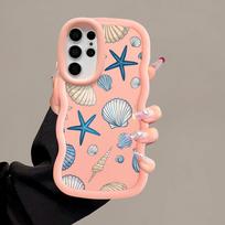 Case for Samsung Galaxy S20 FE S21 S22 Ultra S25 A25 S24 S23 Plus A26 Soft Phone Cover A55 A24 A34 A35 A36 A54 Shell Starfish Galaxy A24 4G beige