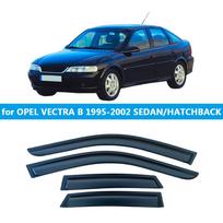 Opel Vectra B (95-02) Sedan/HTB Rain Shields Window Deflectors Visors black