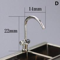 Latest 1/6 Scale Miniature Kitchen Sink Lavatory Wash Basin Faucet For Blyth s Dollhouse Furniture Toys Accessories gray