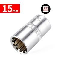 1/2 Inch Drive Short Socket Head Chrome Plating Chrome Vanadium Steel Brand New white
