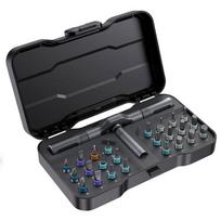 24-in-1 Ratchet Wrench Screwdriver Set 42-in-1 Precision Tool Magnetic Bits Tools Set Detachable Handle Compact black