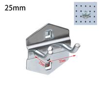 25/50/75/100/150/200mm Garage Pegboard Hook Hole Board Hook Steel Oblique Hanger Shelf Hammer/Pliers Wall Mount Storage Rack