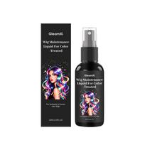 Wig Care Spray Mild Formula Smooth Shiny Hair Color Protection Portable Travel Hair Mist Holiday Gift For Wig Users black
