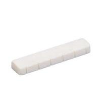 Guitar Bridge Saddles with Nut Acoustic Guitar Accessories Natural Bone Texture for Right Handed 6 String Instruments white