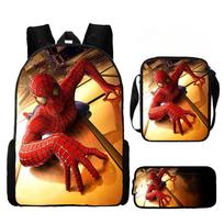 Spider-Man Backpack 3D Digital Print Casual Trendy Daypack Large Capacity Student Bookbag Multicolor