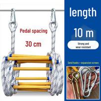 10-Meter Emergency Escape Rope Ladder gray