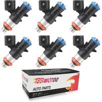 Fuel Injector Pack of 6 4 Hole for Dodge Grand Caravan 3.6L 11-17 | for Dodge Challenger Charger Journey for Ram Promaster for Chrysler 200 300 Town