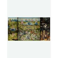 Bosch Hieronymus Žemiškųjų malonumų sodas Plakatas, Klasikiniai žymių paveikslų spaudiniai Sienos menas Drobės tapyba 20X40CM No Framed black