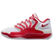 Nike KD 18 Abrasion Resistant Abrasion Resistant Low top Basketball Shoes Unisex White Red IM0634-104 42.5 raudona