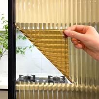 3D Lipni stiklo plėvelė Pusiau permatoma Virtuvės stumdomos durys Dekoras Langai Spintos Lipdukai Pertvaros Matuota Anti Perspect 30x100cm brown