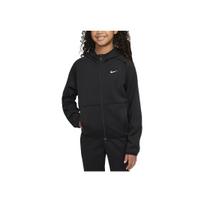 Nike Therma-Fit Logo Warm Training Hoodie Kids Hoodies Black White FZ5323-010 S
