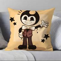 Bendy And The Ink Machine Pillow Case Pillowcase Soft Skin Friendly & Comfortable With A Hidden Zipper 12x12Inch yellow