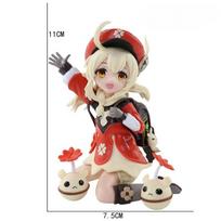 13cm Game Genshin Impact Klee Anime Figure Scale Model Desktop Ornament Collection Doll Toy Birthday Gifts No box beige