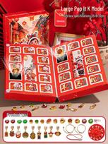 New Year Surprise Blind Box: Hair Accessories & Jewelry Game for Girls brown