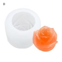 Rožinio ledo kubelių forma Didelis ledo rutuliukų gaminimo įrenginys kokteiliams 3D gėlės formos ledo padėklai Silikoniniai Dideli ledo kubeliai Šaldiklis D white