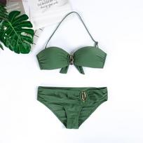 U-Ring Two-Piece Swimwear L armijos žalia spalva