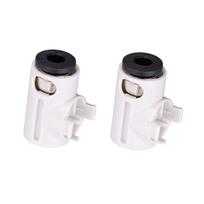 2PCS PTFE Tube Connector Replacement for Bambu Lab A1 Mini 3D Printer X Axes Motor Ceramic Ring Self Lubricating Feed black
