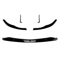 Front Bumper Lip Diffuser Spoiler for Mercedes-Benz C Class W205 C205 S205 C63 C63s Coupe  AMG 2015-2022 Body Kit Protection Glossy black black