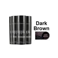 Toppik Hair Building Fibers, Dark Brown, 4 Pieces, KerBrian Applicator, Hair Fibers
