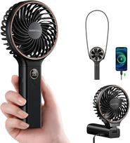 5000mAh Rechargeable Handheld Fan, 6 Speeds, LED Display, Foldable, Portable, Summer Essential United States