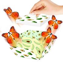Anniversary Surprise Flying Butterfly Box Party Decorations Happy Birthday Surprise Gift Box Pop Up Explosion beige