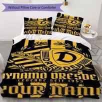 Custom Name SG Dynamo Dresden Bedding,Quilt Set Quilt Cover Pillowcase Home Birthday Gift(1 * duvet cover + 2 * pillowcase, without core)_xia 135x200cm yellow