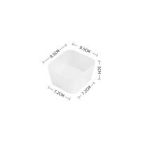 Paprastas plastikinis stalčių organizatorius su pertvaromis makiažui ir aksesuarams, skirtas naudoti namuose ir biure 25.2x8.2x5cm white