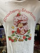 Strawberry Shortcake amp Pet Kitty Cat T Shirt Large White Wildbrain L gray