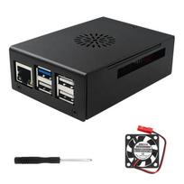 Orange Pi 4 Pro Metal Case with Fan, Heatsink, and Antenna - Protective Case