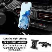 Dacia Sandero 3/Sandero Stepway III/Dacia Jogger 2021 2022 2023 2024 2025 Automobilinis magnetinis telefono laikiklis Laikiklis GPS stovas Regular style gray