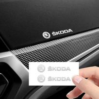 Metal Car Decals Window Wiper VRS Logo Sticker for SKODA Kodiaq Superb SCALA FABIA Octavia Karoq YETI Auto Reflective Interior gray