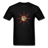 Dark Souls 3 Tshirt Men Sun Warrior T Shirt Praise The Sun Bloodborne Tshirt Cotton Male Streetwear Funny Tops Christmas Tees S black