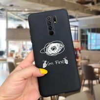 For xiaomi redmi 9 Case Silicone Daisy Cactus Phone Back Cover For Redmi 9 Prime Soft Case For Xiaomi Poco M2 M 2 Reloaded Coque Poco M2 gray