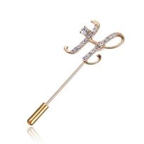 Rinhoo Vintage Pearl Crystal Lapel Pins Women Men Suit Pin Brooch Simple Rose Flower Ginkgo Leaves Brooches Pins Coat Scarf Pin white