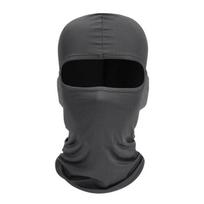 Summer Balaclava Full Face Mask Breathable Head Cover for Cycling Hiking Camping Hunting Airsoft Ski Mask for Men Women tamsiai pilka spalva