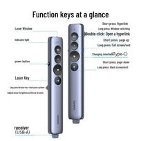 UGREEN Wireless Presenter with Laser Pointer gray