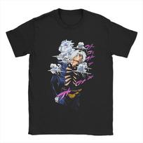 Weather Report Manga J-Jojos anime Apparel Unisex T Shirt Pure Cotton Tee Graphic Printing Adve XXXL gray