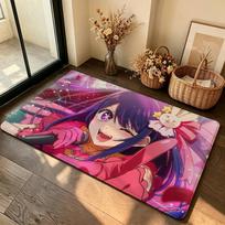 Anime O-Oshi No Ko Carpet Bathroom Anti-slip Mat Door Mat Home Decoration Mat Entrance Door Mat Scratch-resistant Door Mat 40cm x 60cm brown