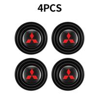 4/8/20PC Car Door Anti-Collision Silicone Pad Shock Absorber Gasket Stickers For Mitsubishi Lancer 9 Asx Outlander 3 Pajero l200 SR1 black
