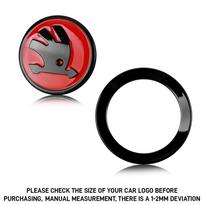 ABS Car Steering Wheel Sticker Badge Decoration Accessories For Skoda Superb Octavia Rapid Kodiaq Kamiq Karoq Fabia VRS Yeti A7 usbn43 For Skoda raudona